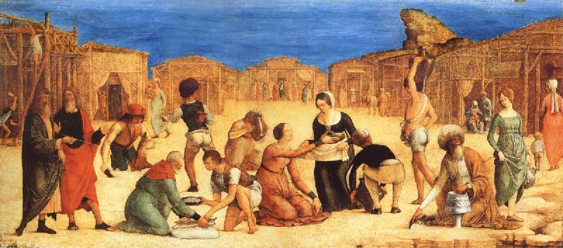 Ercole Roberti The Gathering of the Manna oil painting picture